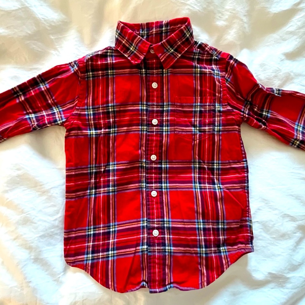 Janie and Jack size 4 flannel